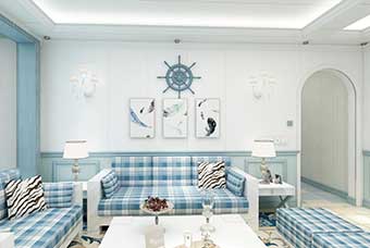 长沙地中海风格-客厅