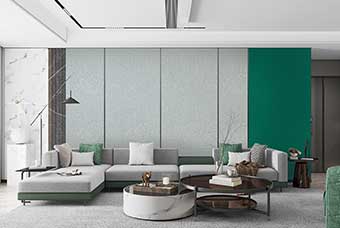 长沙轻奢风格-客厅