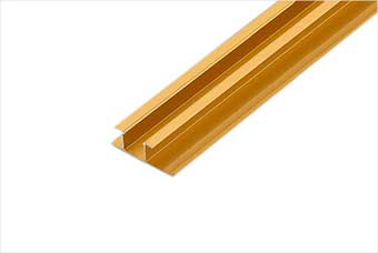 长沙航空纤维墙咔铝合金带灯中条（钛金氧化）