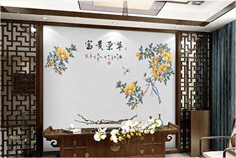 长沙森佰汇航空纤维墙咔（富贵荣华）