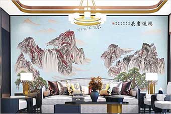 长沙森佰汇航空纤维墙咔（鸿运当头）